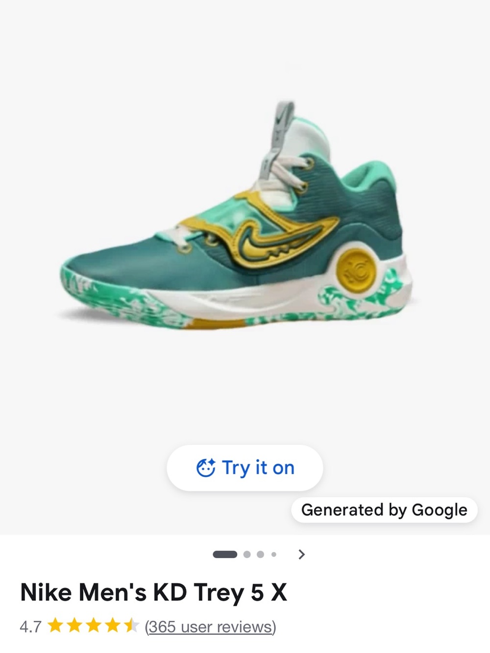 Nike Mens Basketball Sneakers in Teal, Jade & Yellow